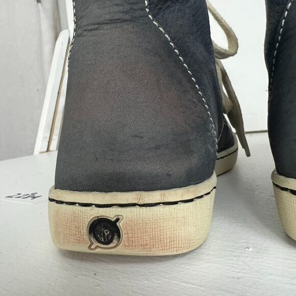 Born Sneakers Womens Size 6 Blue Suede High Top Leather Lace Up - Picture 7 of 11